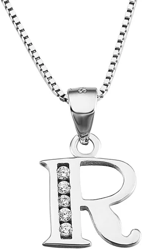 Miniatura 25 de Dijes personalizados para collar colgante con las 26 letras del alfabeto, circonita cúbica, plata esterlina S925.