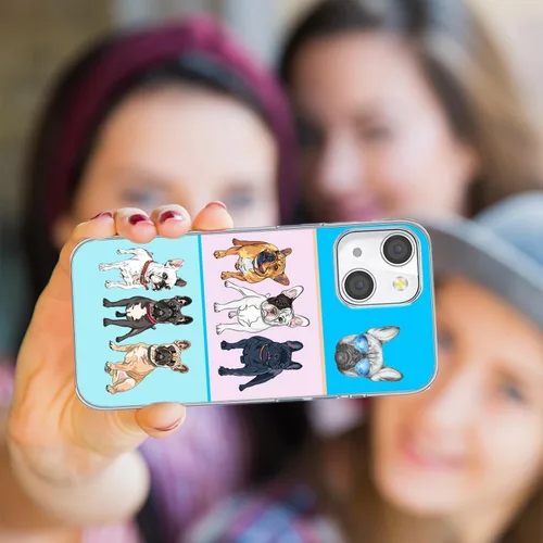 Miniatura 7 de Funda protectora completa a prueba de golpes, delgada, suave, TPU transparente, para iPhone 14/13 6.1, diseño de animales de dibujos animados
