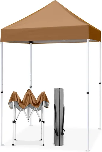 Miniatura 53 de EAGLE PEAK Toldo instantáneo de 5 x 5 con paneles de pared de 4 lados, pequeña tienda de campaña portátil desplegable con bolsa de transporte