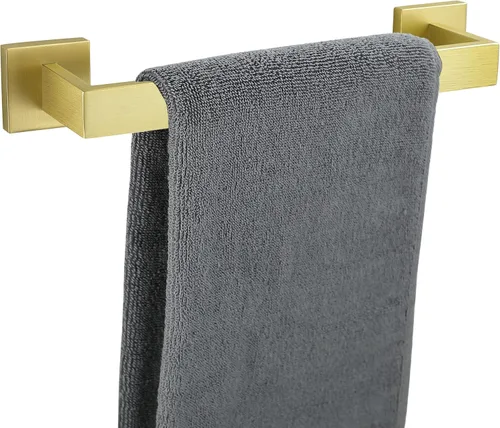 Miniatura 13 de Nolimas Toallero de baño negro mate, barras individuales, barra de toallero, barra clásica de acero inoxidable montado en la pared, toallero
