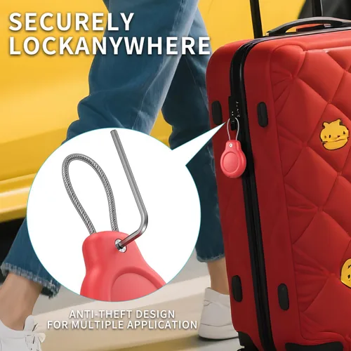 Miniatura 6 de SPGUARD Compatible con Apple AirTag impermeable oculto, paquete de 8 soportes seguros con cable de alambre, funda protectora ultra duradera