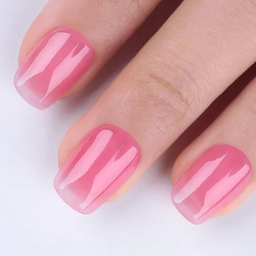 Miniatura 2 de Esmalte de uñas en gel color rosa transparente, 15ml, color rosa translúcido Jelly, esmalte de uñas en gel UV/LED que se absorbe para manicura