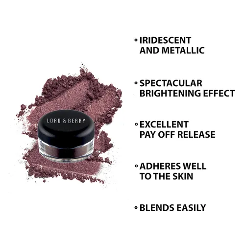 Miniatura 4 de Lord & Berry Colección de maquillaje de sombra de ojos suelta para ojos neutros, desnudos, marrones, verdes y azules Paleta de sombras de ojos que