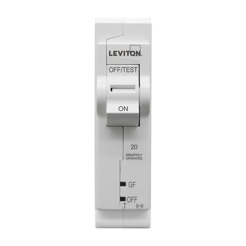 Miniatura 2 de Leviton Disyuntor inteligente de 2ª generación con control remoto, GFCI, 1 polo, 20 amperios, 120 voltios, clasificación de interrupción de 10kA