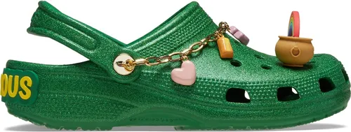 Miniatura 5 de Crocs Zuecos clásicos unisex para adultos con dijes de la suerte Verde Kelly