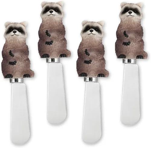 Miniatura 12 de Supreme Housewares Esparcidores de queso de oso, asas de resina pintadas a mano con cuchillas de acero inoxidable para untar queso crema