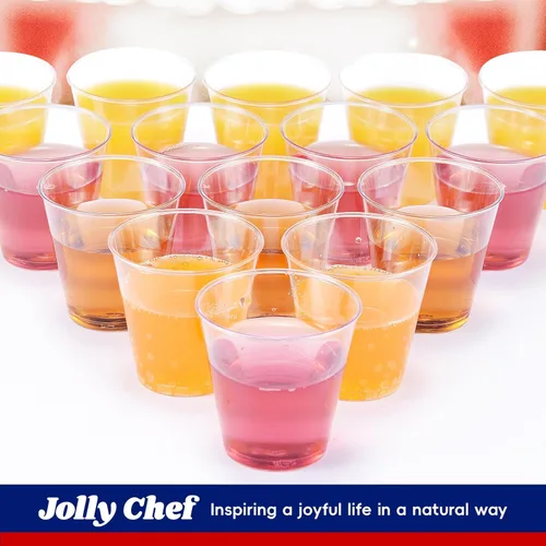 Miniatura 3 de JOLLY CHEF 500 vasos de chupito desechables de 2 onzas, vasos de plástico de 2 onzas, ideales para Halloween, Acción de Gracias, fiesta de Navidad