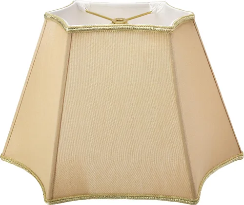 Miniatura 4 de Royal Designs - Pantalla rectangular curvada de esquina invertida, color beige, (8 x 5) x (14 x 9) x 10 pulgadas