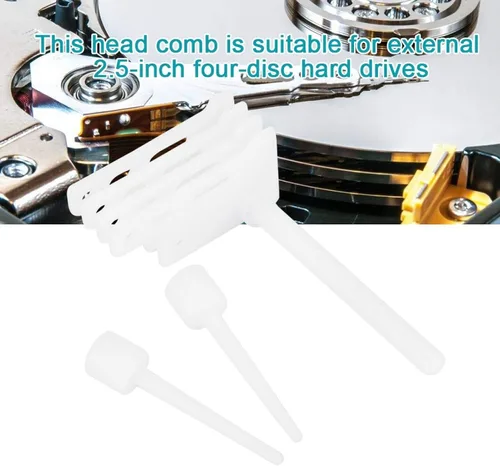 Miniatura 3 de Zyyini Peine de repuesto de cabeza de disco duro, 304# Herramienta de cabeza de disco duro de repuesto multifunción HDD Head Comb Tool para 4 discos