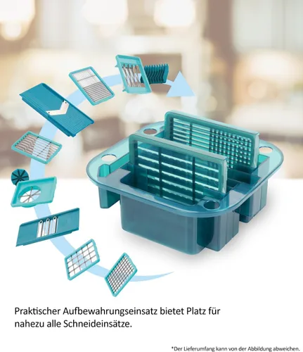 Miniatura 2 de Genius Nicer Dicer Chef - Juego de accesorios profesionales para cortador de verduras, 5 piezas, cortador de verduras, inserto de almacenamiento