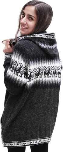 Miniatura 4 de Little Llamas - Sudadera con capucha de lana de alpaca