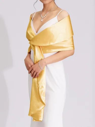 Miniatura 2 de Aukmla Chales y envolturas para bodas, vestidos de noche, capa de novia, fiesta, graduación, bufanda, salida de baño para mujeres y novias