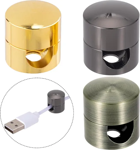 Miniatura 22 de SmallCat 6 juegos de soportes de cargador para cables, soportes de anclaje de cable ajustables negros, clips de cable de metal adhesivos
