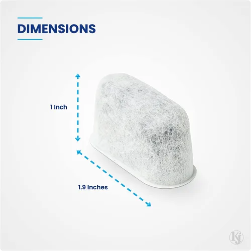 Miniatura 3 de K&J Paquete de 12 filtros de carbón para agua, repuestos para cafeteras Cuisinart® - Se adapta a todas las cafeteras Cuisinart y Braun BrewSense