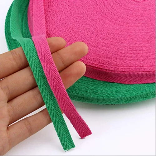 Miniatura 3 de Cinta de sarga de algodón de 54 yardas de 3/8 pulgadas de ancho (0.394 in) de ancho, cinta de sarga en espiga para manualidades, costura, ropa