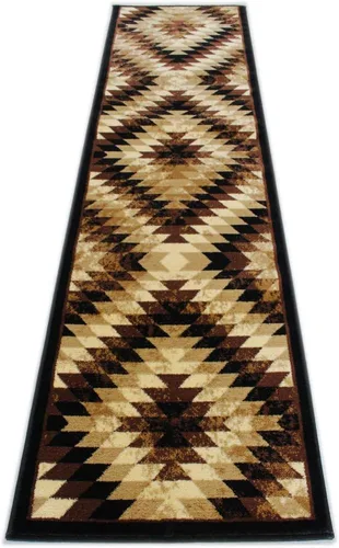 Miniatura 15 de Masada Rugs, Stephanie Collection - Alfombra de área del suroeste de nativos americanos, diseño envejecido 1106 turquesa, gris, blanco y negro