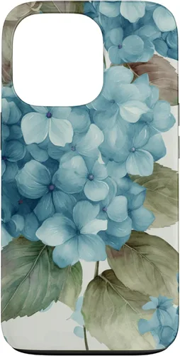 Miniatura 10 de Watercolor Shabby Chic Blue Hydrangeas Flower Case for iPhone 17