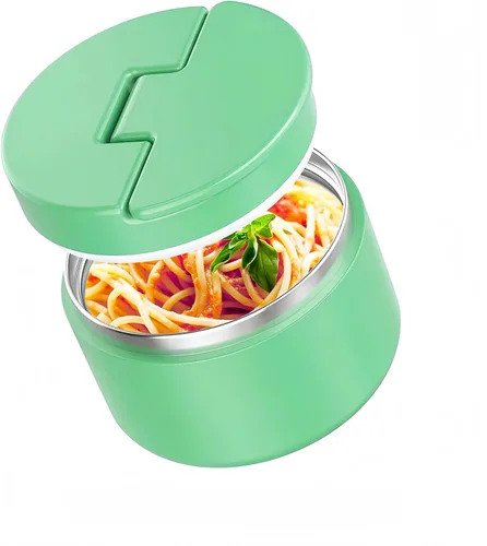 Miniatura 11 de Termo de sopa de 12 onzas para comida caliente para niños, tarro de comida aislado al vacío, termo de sopa sin torsiones para comida caliente