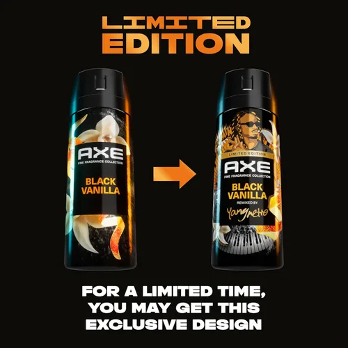 Miniatura 3 de AXE Fine Fragrance Collection - Aerosol corporal de alta calidad, vainilla negra con naranja + sándalo con protección contra olores 72H, sin