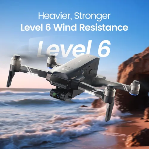 Miniatura 6 de Holy Stone HS600D Dron con cámara para adultos, video 4K/30fps, foto 48MP/8K, cardán de 3 ejes con EIS, resistencia al viento nivel 6, tiempo