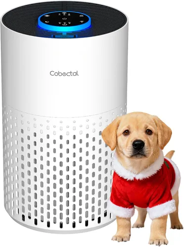 Purificadores de aire para dormitorio y hogar, limpiador de aire Cobectal con filtro H14 True HEPA 3 en 1 para habitación de hasta 1050 pies