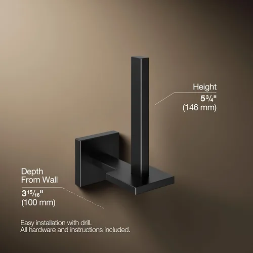 Miniatura 4 de KOHLER Soporte de papel higiénico vertical cuadrado