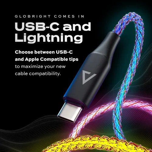 Miniatura 8 de Cable de Carga Iluminado Statik - Cable de Carga LED Trenzado GloBright, Cable de Carga 100W Iluminado Super Rápido, Transferencia de Datos, Cable
