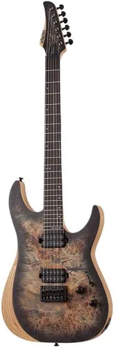 Miniatura 2 de Schecter Reaper-6 - Explosión de carbón satinado