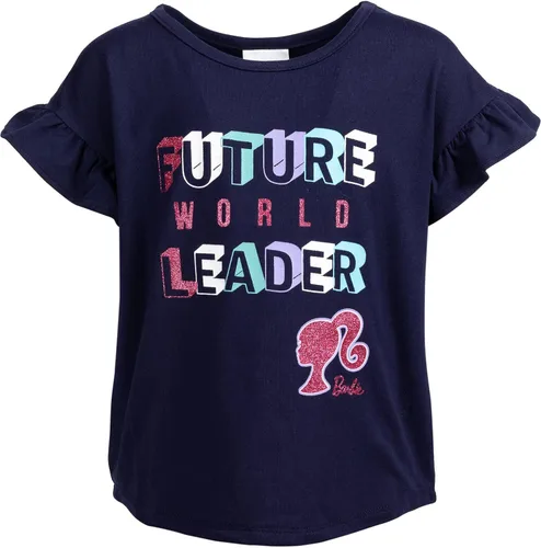 Miniatura 3 de Barbie Conjunto de camiseta y leggings con estampado de volantes, conjunto clásico a juego para niñas