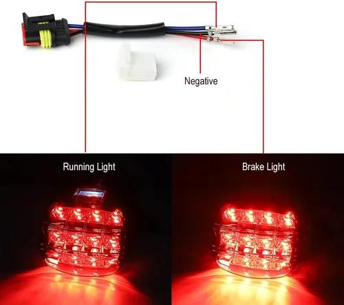 Miniatura 3 de Luz trasera LED roja parpadeante para motocicleta, mejora de luces traseras HD para Harley Dyna Road King Electra Glide Street Bob Touring, piezas