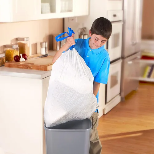Miniatura 4 de Hefty Renew - Bolsas de basura altas para cocina, blancas, sin perfume, 13 galones, 40