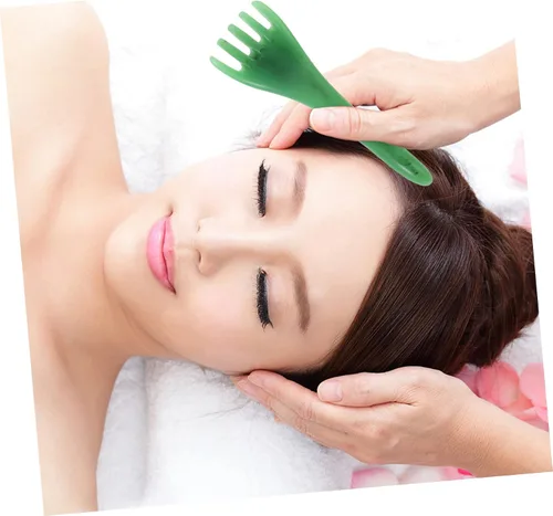Miniatura 6 de Healeved 2 unids herramienta de cabeza para el cuidado del cabello peine masaje resina cera de abejas mujeres cuero cabelludo chatarra gusha