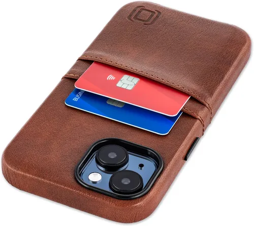 Miniatura 29 de Dockem Funda para tarjetas para iPhone 15 con placa de metal integrada para montaje magnético y 2 bolsillos para tarjetas: Cartera Luxe M2, piel