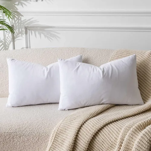 Miniatura 102 de Juspurbet - Juego de 2 fundas decorativas de terciopelo para cojines, fundas suaves para sofá, cama o sillón con cremallera oculta, para sala