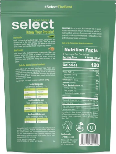 Miniatura 7 de Mezcla de polvo de proteína vegana PEScience Select