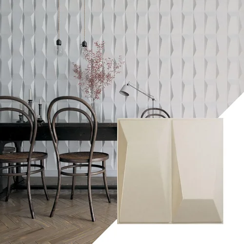 Miniatura 5 de Ekena Millwork WP12X12LOWH 11 7/8 pulgadas de ancho x 11 7/8 pulgadas de alto Locke EnduraWall Decorativo 3D Panel de pared cubre 0.98 pies cuadrados