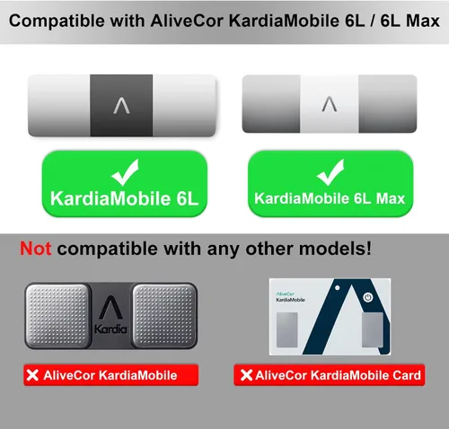 Miniatura 2 de iGuerburn Estuche Duro Solo para KardiaMobile 6L / 6L Max, Estuche Personal de EKG de 6 Conducciones KardiaMobile, Seguro de Llevar y Proporciona