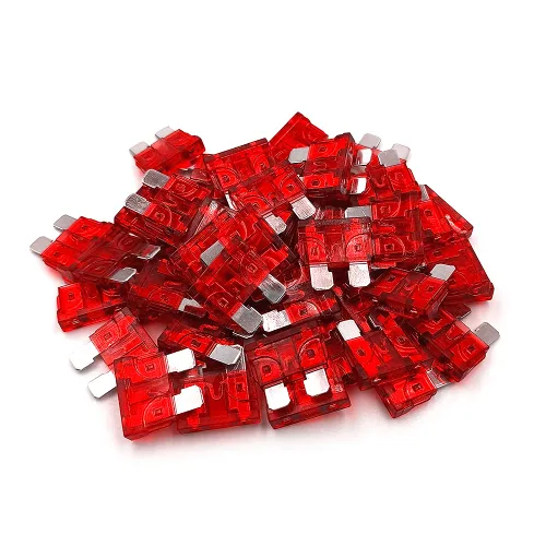 (50 piezas) MCIGICM Fusible estándar de 3 amperios, fusible automotriz de hoja 3A para automóvil y camión