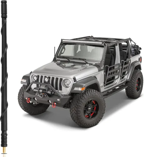 Miniatura 33 de VOFONO - Antena para Jeep Wrangler 4xe JK JL Unlimited Willys Gladiator JT Rubicon Sahara 2007-2025, accesorios Jeep Gladiator, antena Jeep Wrangler