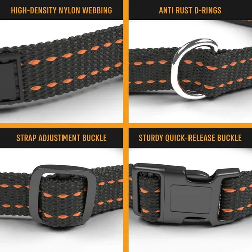 Miniatura 5 de Active Pets Collar de liberación rápida para perros pequeños y grandes, collar de seguridad ajustable con hebilla segura, comodidad transpirable