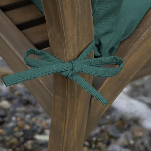 Miniatura 8 de ARDEN - Cojín para silla de comedor exterior de 20 x 20 pulgadas, resistente al agua y a la decoloración, textura verde azul pavo real