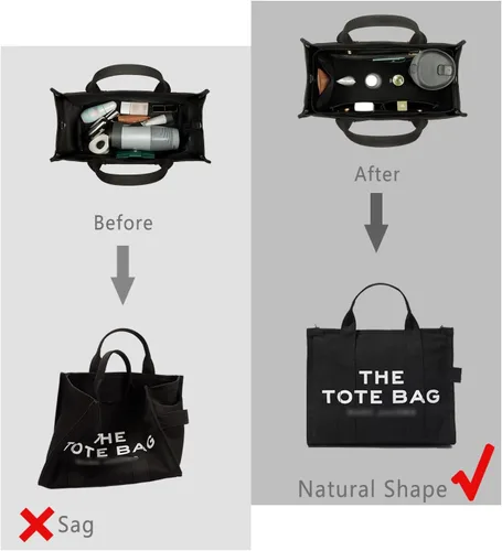 Miniatura 7 de ZTUJO Organizador de bolso para bolso y moldeador de bolsa, organizador de bolsa para Speedy Neverful, 6 tamaños (XL, negro sedoso)