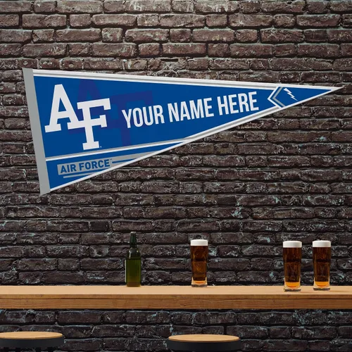 Miniatura 2 de Rico Industries NCAA Air Force Academy Falcons – AF estándar personalizado – Banderín de fieltro suave personalizado de 12 x 30 pulgadas – EZ