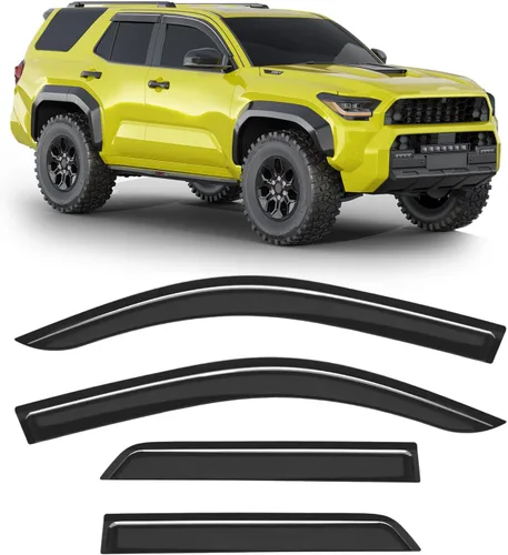 Miniatura 39 de Extra-Thick Window Rain Guard for 2004-2014 Ford F150 Extended Cab/SuperCab Rain Guards Tape-on Side Truck Window Visors Low Profile Vent Visor