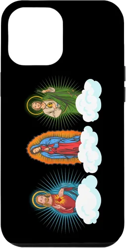 Miniatura 25 de iPhone 11 Pro Max Jesús, Virgen María y San Judas Tadeo En Nubes Caso