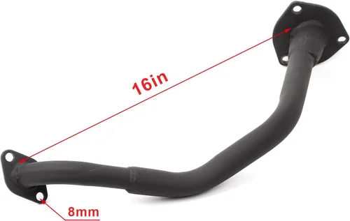 Miniatura 4 de Minho Soporte de silenciador de escape para motocicleta, compatible con ciclomotores y scooters chinos GY6 Jonway de 125 cc y 150 cc 150 tubos