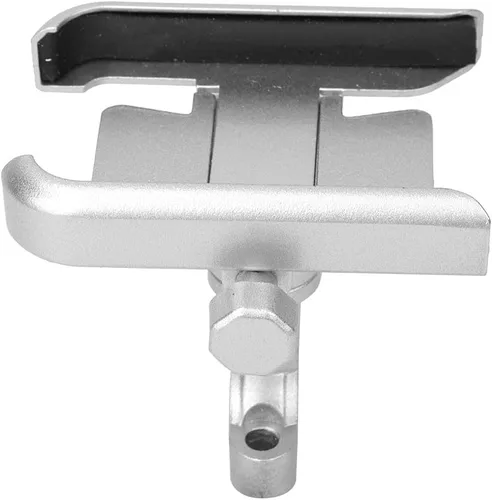 Keenso Soporte para teléfono, Universal Motocicleta Ciclismo Teléfono Móvil Manillar Soporte Soporte de montaje Aleación de aluminio (Plata) Paseo