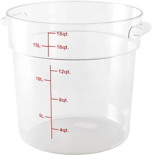 Miniatura 2 de Restaurantware Met Lux - Contenedores de almacenamiento de alimentos de 18 cuartos de galón, 10 recipientes redondos de almacenamiento comercial