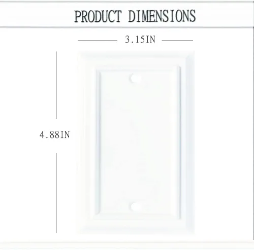 Miniatura 2 de Placas de pared, cubiertas de toma dúplex, placas de interruptor de luz de palanca, cubierta de interruptor de luz decorativa, placa de pared