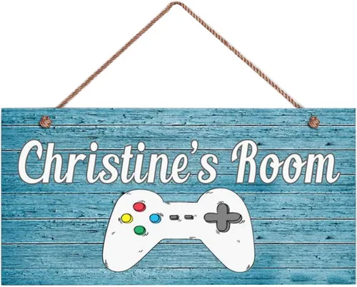 Miniatura 14 de XIUXZMM Letrero de hipopótamo, letrero personalizado de bosque, nombre del niño, letrero de puerta para niños, decoración de guardería de bebé